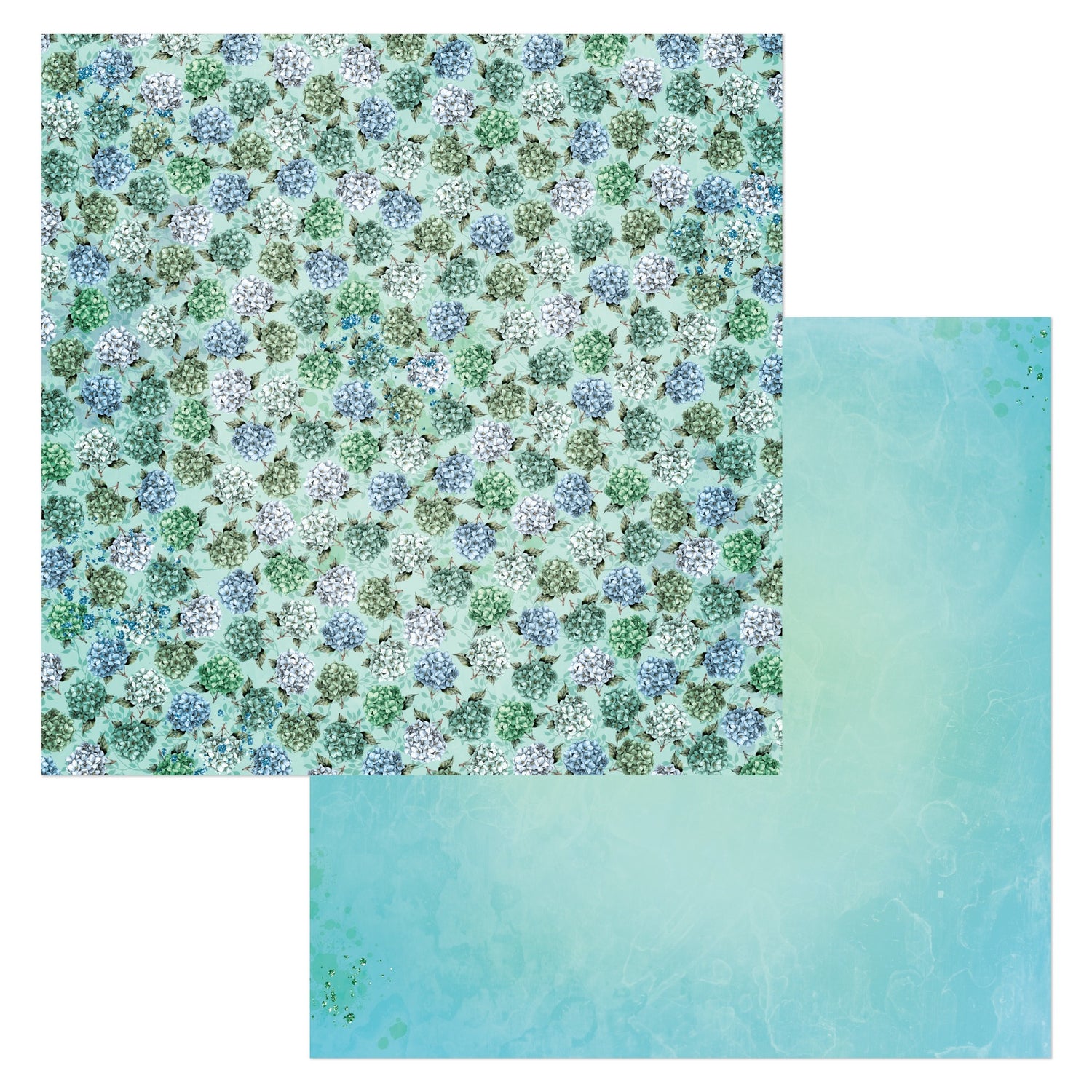Bo Bunny Willow &amp; Sage LOVELY 12&quot;X12&quot; Scrapbook Paper