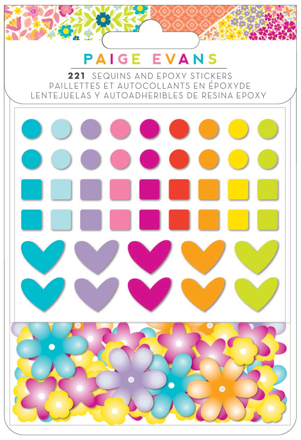 Paige Evans SPLENDID Sequins And Epoxy Stickers 221pc