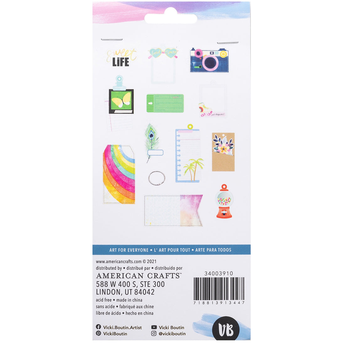 Vicki Boutin SWEET RUSH Embellishments Tags