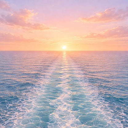 Scrapbook Customs SUNSET CRUISE PORT 12"X12" Scrapbook Paper