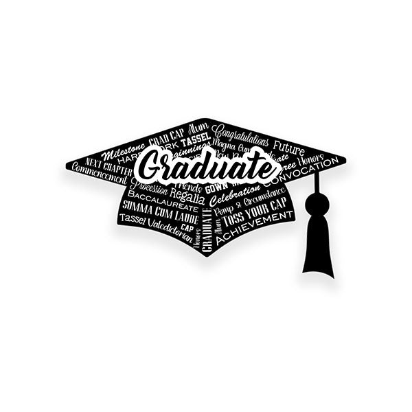 Scrapbook Customs GRAD CAP COLLAGE Laser Cut