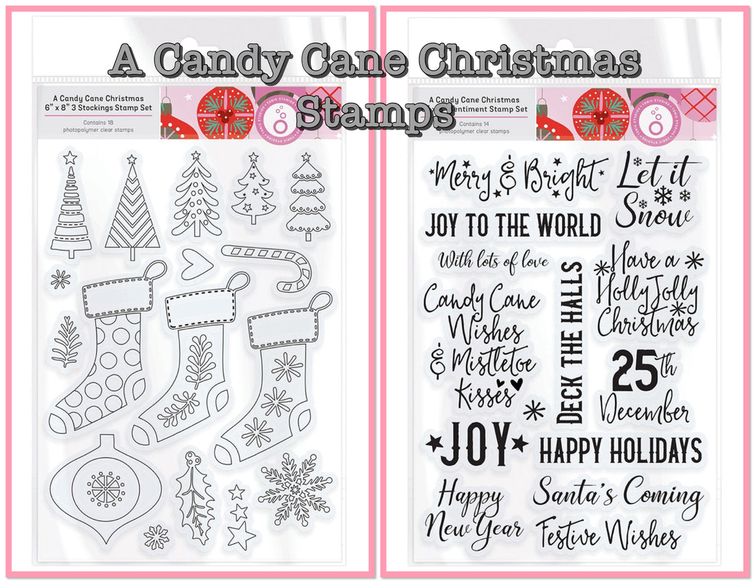 Tonic Studios A CANDY CANE CHRISTMAS Stamp Set