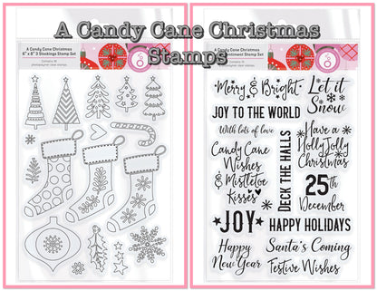 Tonic Studios A CANDY CANE CHRISTMAS Stamp Set