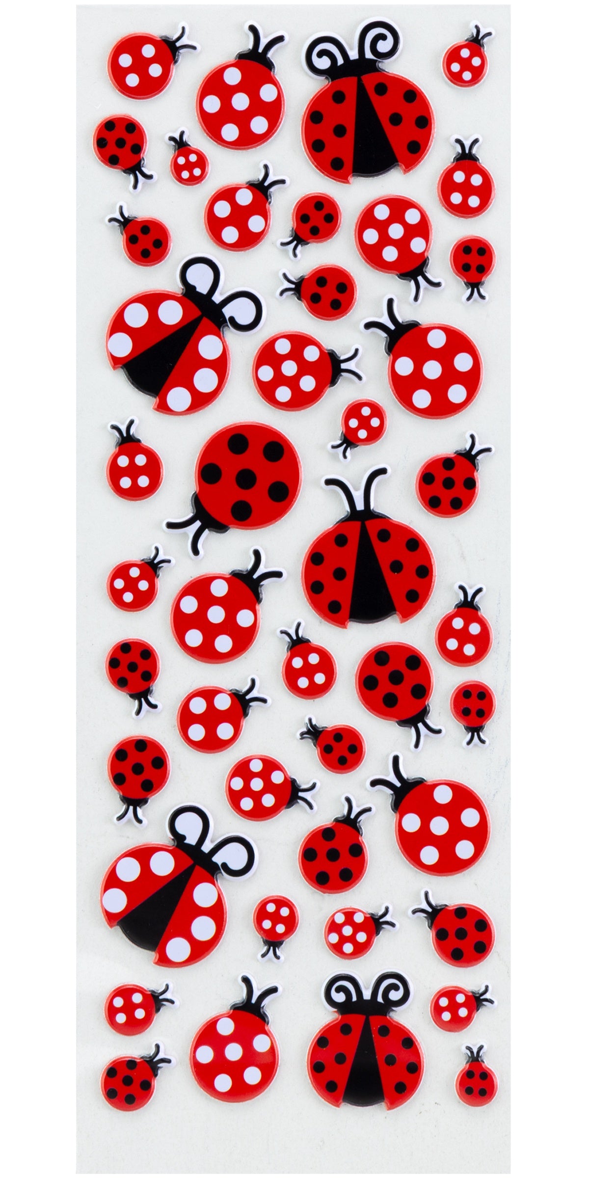 Sticko LADYBUGS Themed Puffy Stickers 44pc