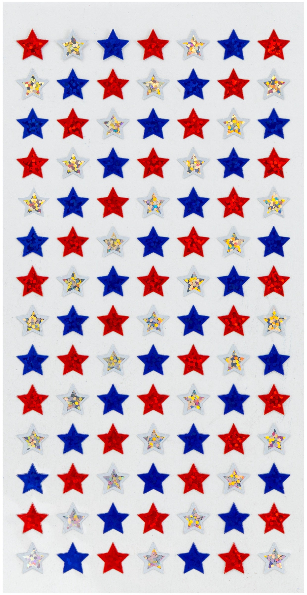 Sticko 4TH OF JULY STAR REPEATS Themed Stickers 98pc