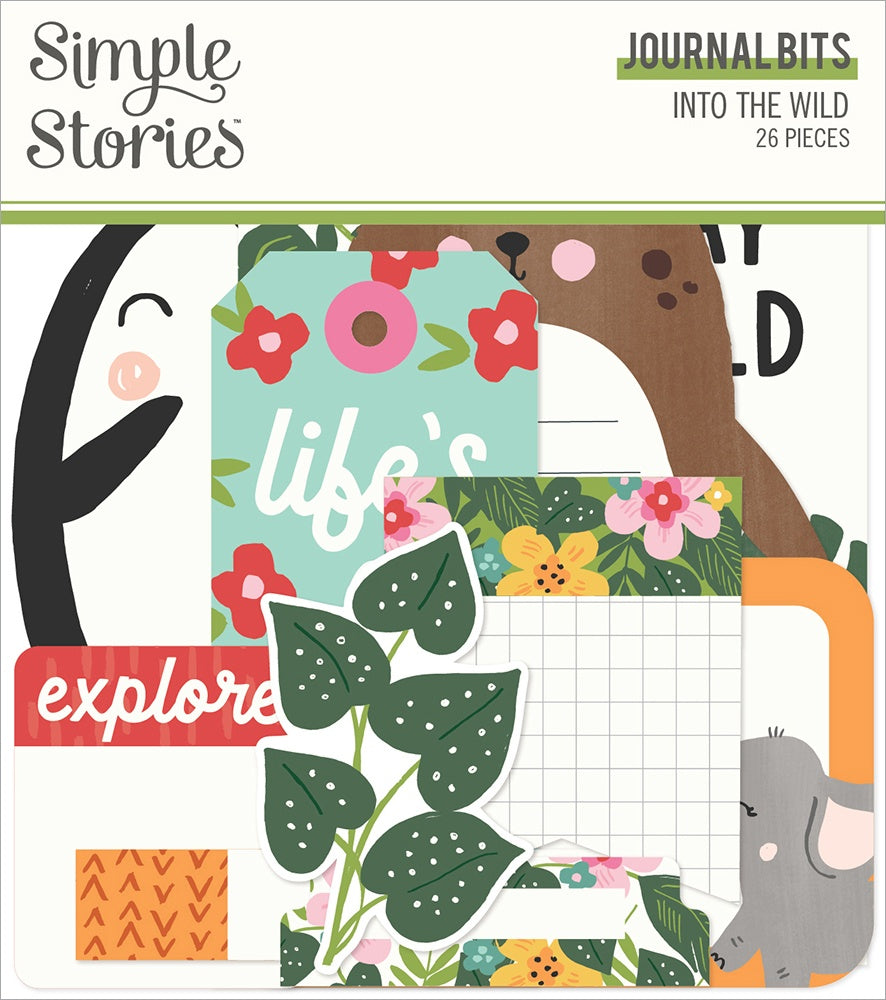 Simple Stories INTO THE WILD Journal Bits 26pc