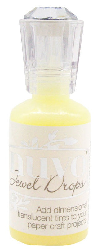 Nuvo Jewel Drops YELLOW IRIS Translucent Enamel Dots 1oz