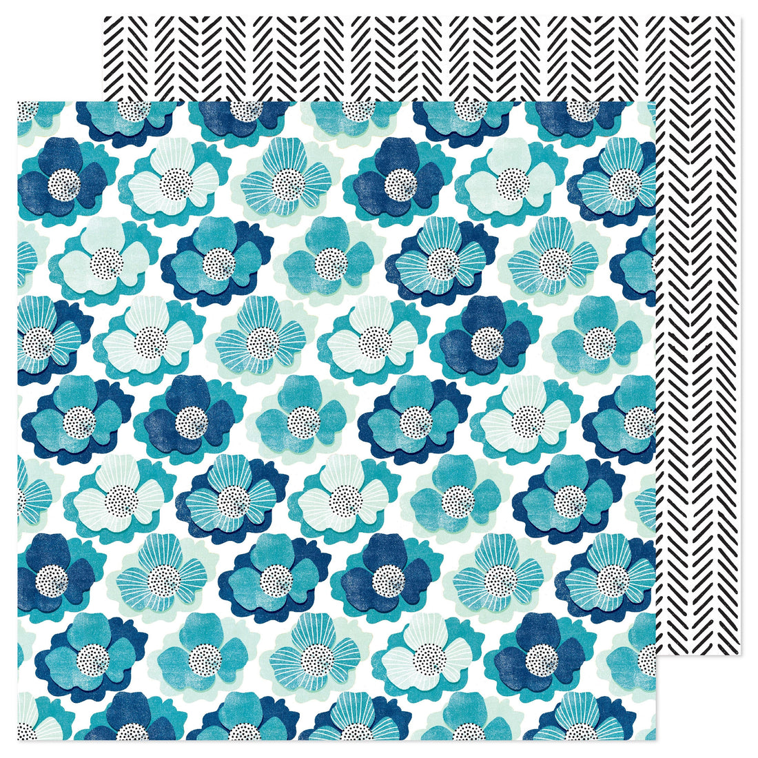 Vicki Boutin Print Shop BEAUTIFUL BLOOMS 12"X12" Scrapbook Paper