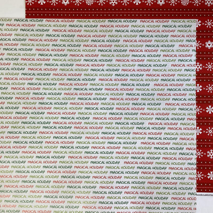 Scrapbook Customs MAGICAL HOLIDAY RED SNOWFLAKES 12"X12" Scrapbook Paper