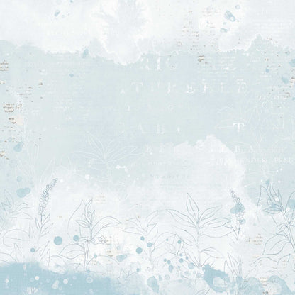 49 and Market Vintage Artistry Serenity TRANQUIL 12&quot;X12&quot; Scrapbook Paper