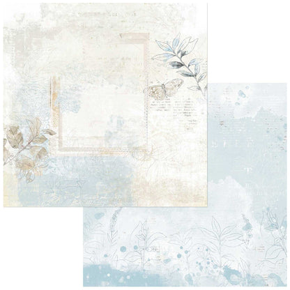 49 and Market Vintage Artistry Serenity TRANQUIL 12&quot;X12&quot; Scrapbook Paper