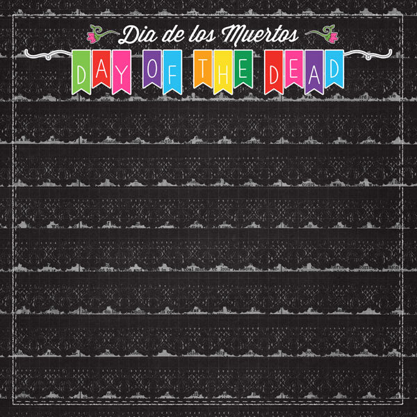 Scrapbook Customs DAY OF THE DEAD MEXICO Paper Pack 10pc