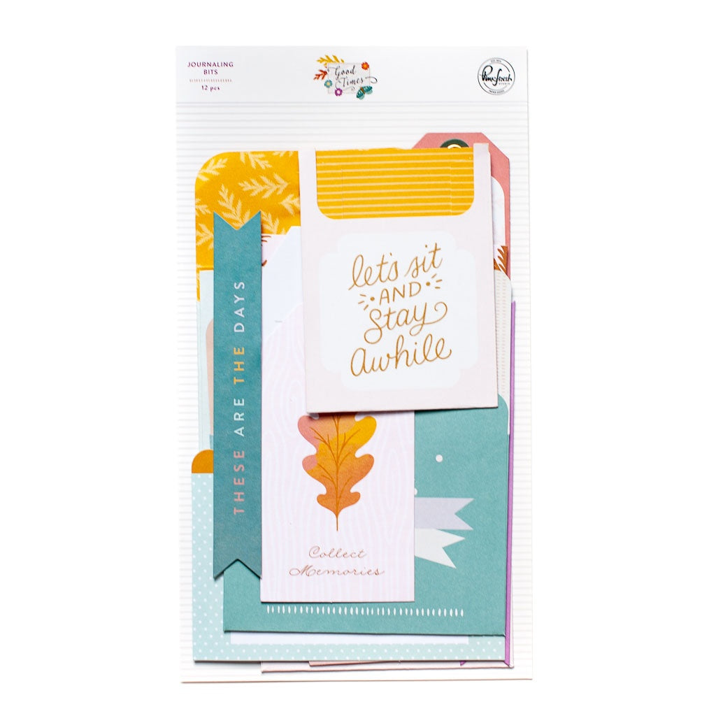 Pinkfresh Studio GOOD TIMES Journaling Bits 12pc