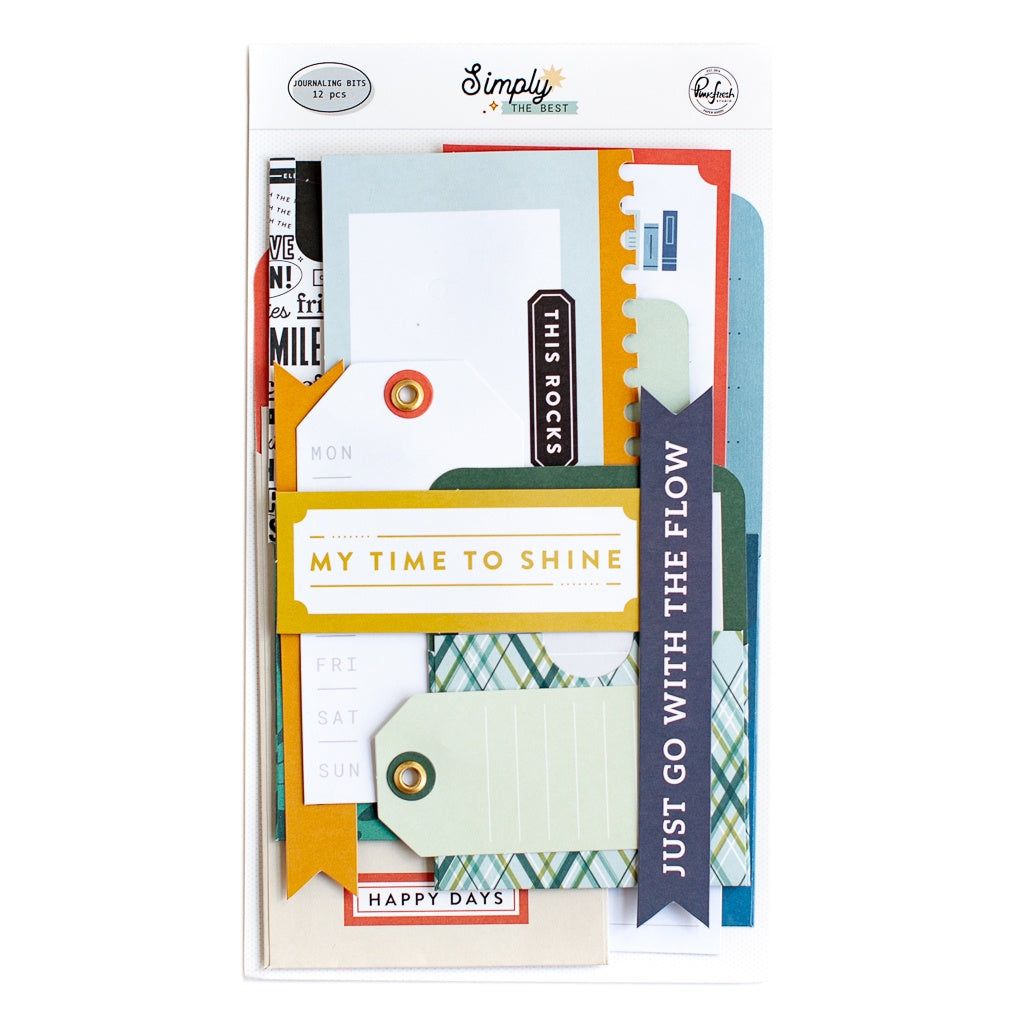 Pinkfresh Studio SIMPLY THE BEST Journaling Bits 12pc