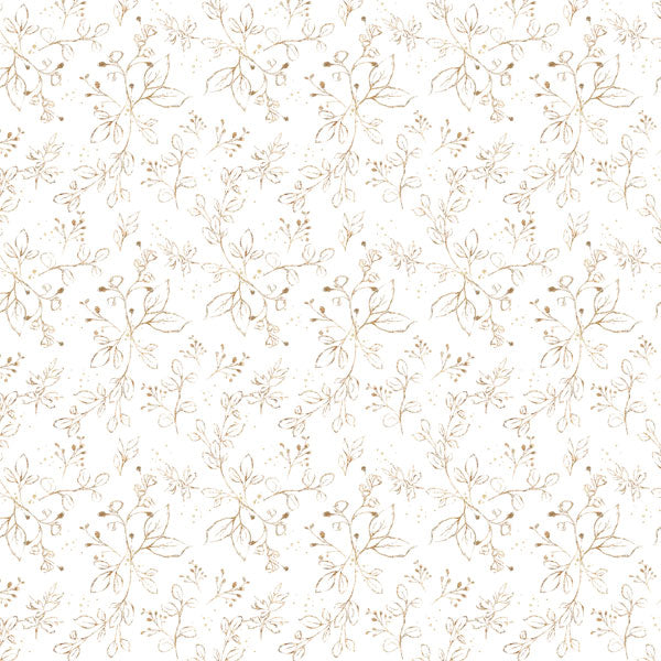 Scrapbook Customs EUCALYPTUS &amp; GOLD 12”X12” Paper Pack