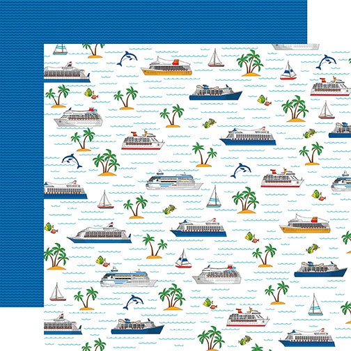 Carta Bella Bon Voyage SMOOTH SAILING 12&quot;X12&quot; Scrapbook Paper