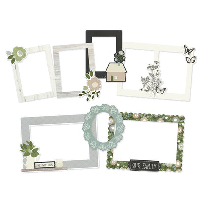 Simple Stories THE SIMPLE LIFE Chipboard Frames 6pc