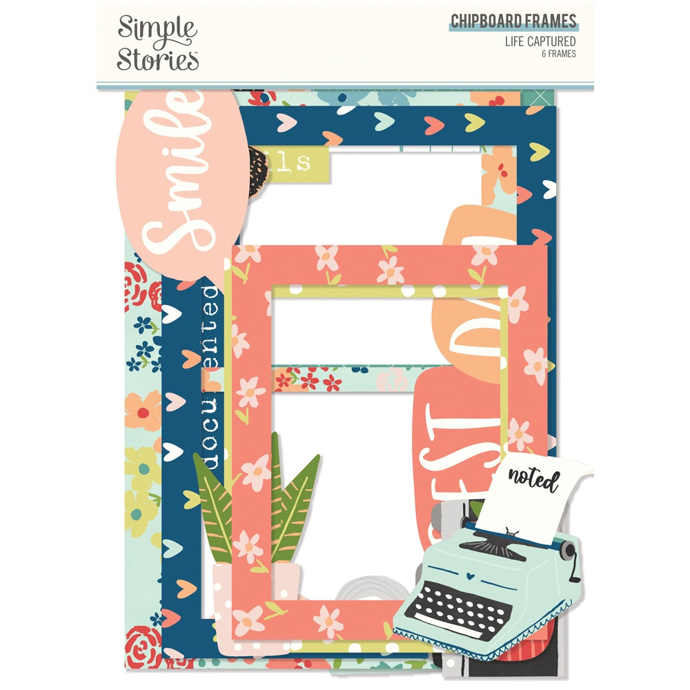 Simple Stories LIFE CAPTURED Chipboard Frames 6pc