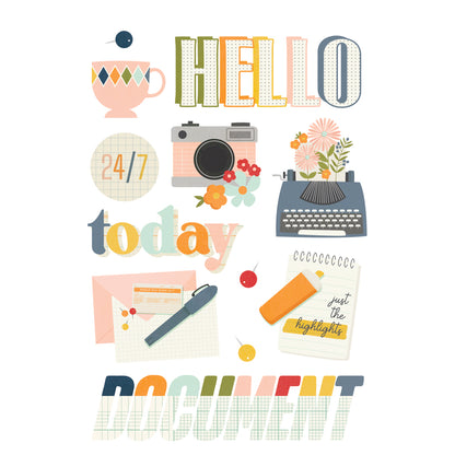 Simple Stories FOR THE RECORD Sticker Book 243pc