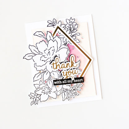 Pinkfresh Studio GROW WILD Clear Stamp &amp; Die Set 5pc