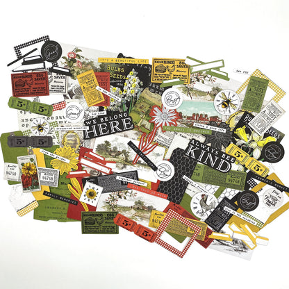 49 and Market Vintage Artistry COUNTRYSIDE EPHEMERA BITS 102pc