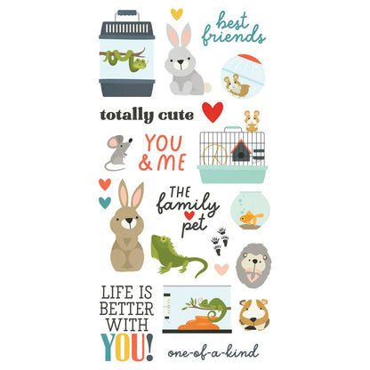 Simple Stories PET SHOPPE Foam Stickers 45pc