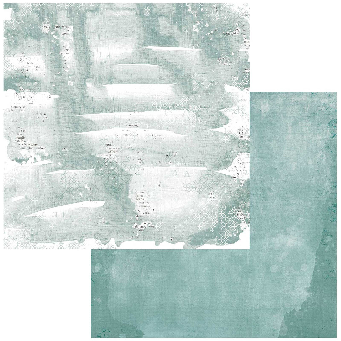 49 and Market Vintage Artistry TRANQUILITY COLORED FOUNDATIONS 1 12"X12" Scrapbook Paper