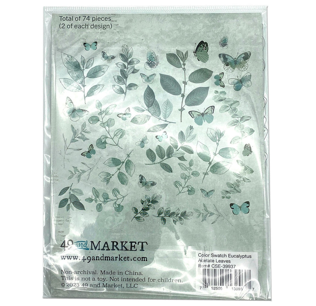 49 and Market Color Swatch EUCALYPTUS ACETATE LEAVES 74pc