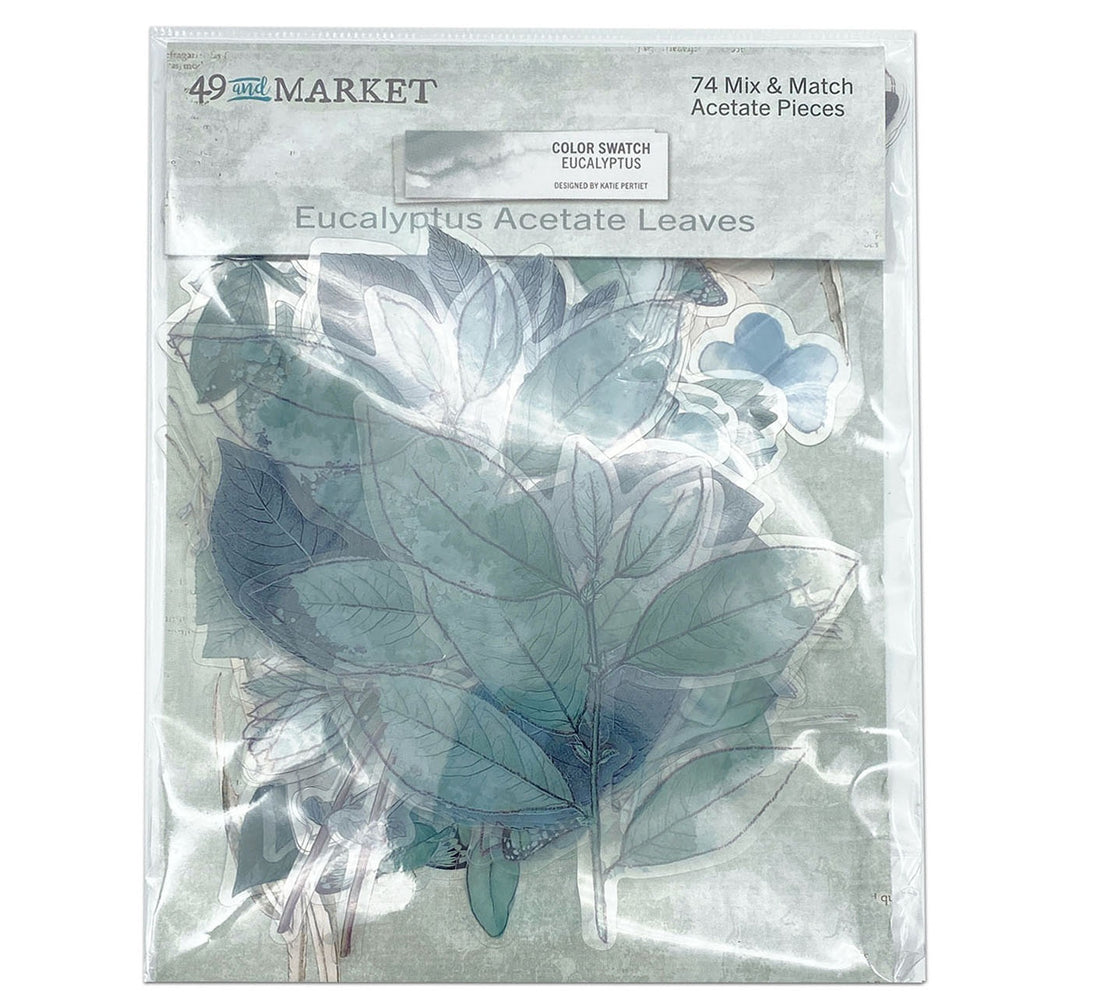 49 and Market Color Swatch EUCALYPTUS ACETATE LEAVES 74pc