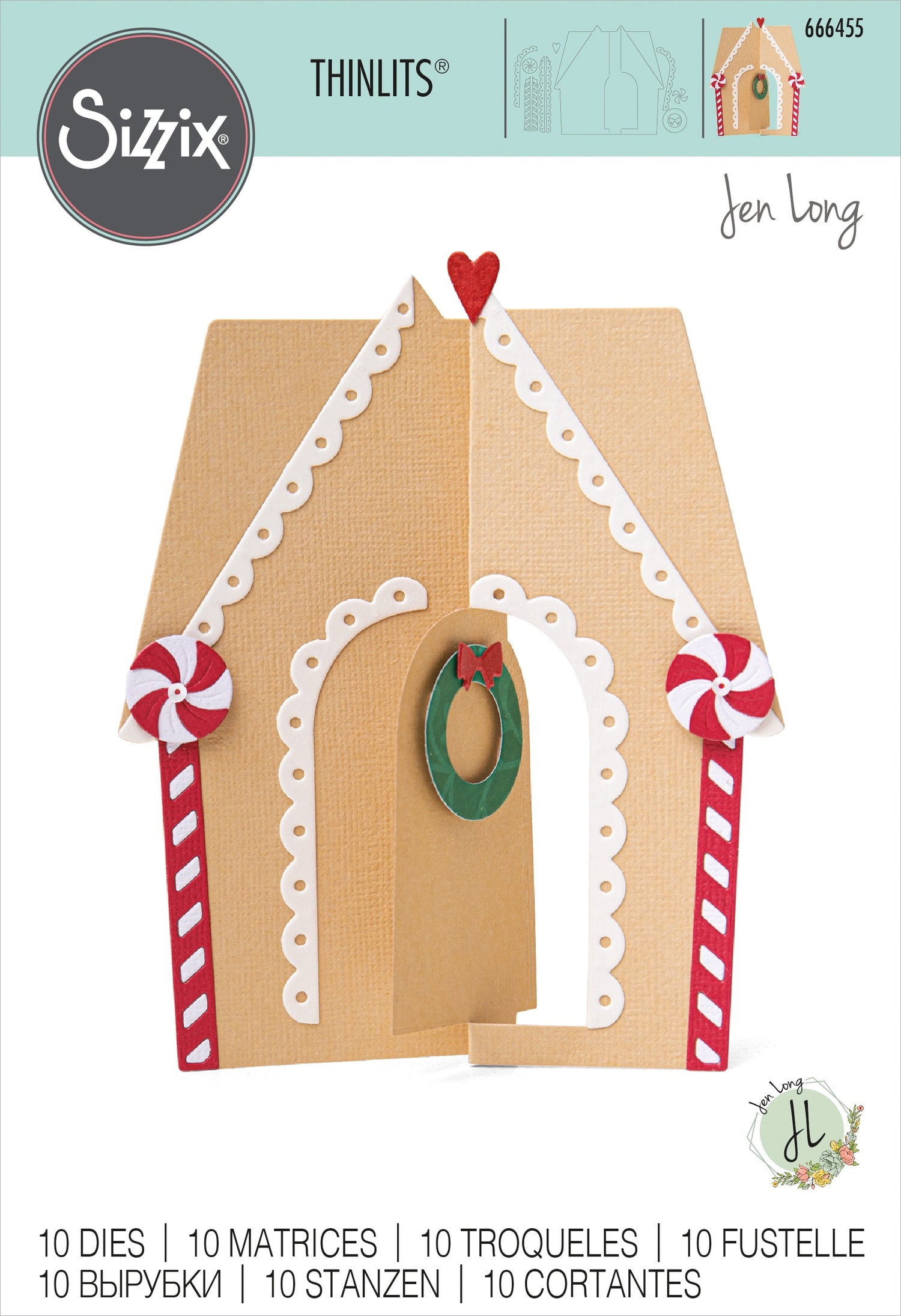 Sizzix Thinlits GINGERBREAD HOUSE Card Dies