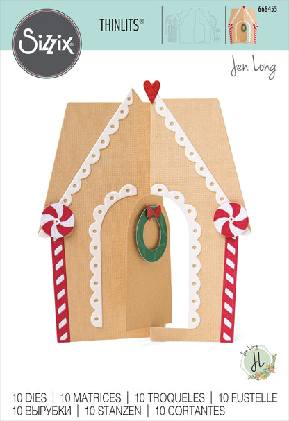 Sizzix Thinlits GINGERBREAD HOUSE Card Dies