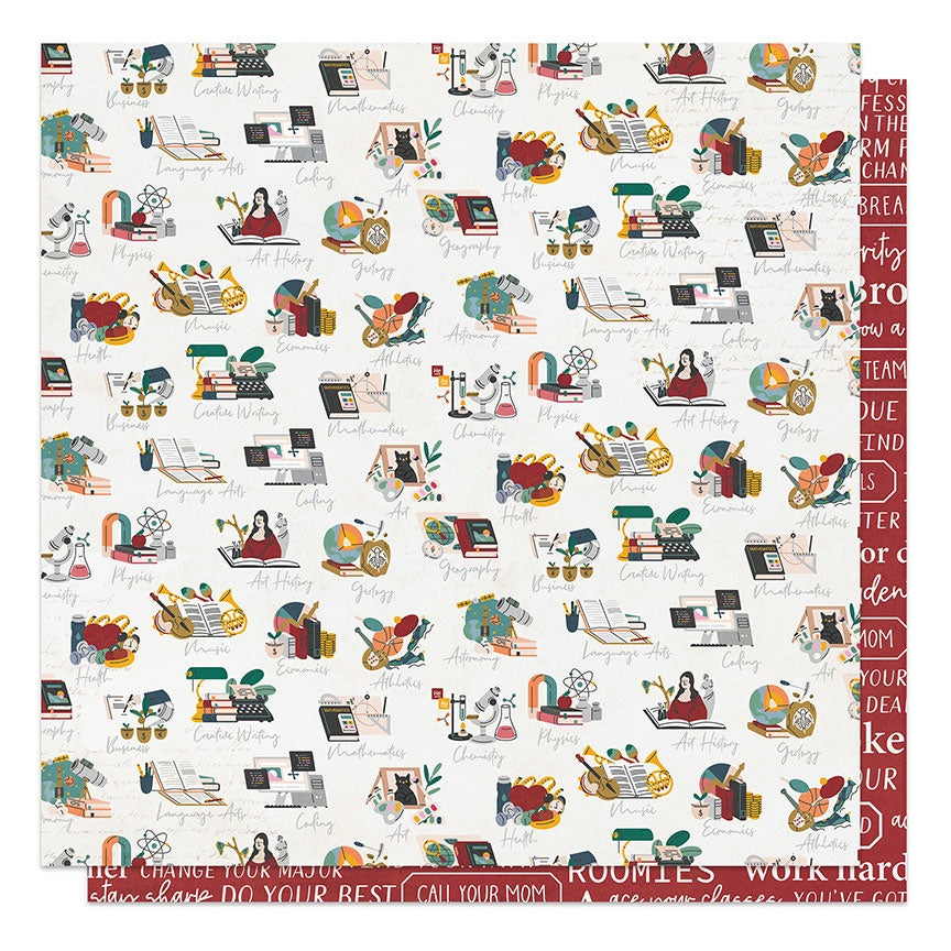 Photoplay CAMPUS LIFE 12X12 Scrapbook Paper