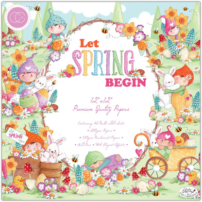 Craft Consortium LET SPRING BEGIN 12X12 Premium Paper Pad