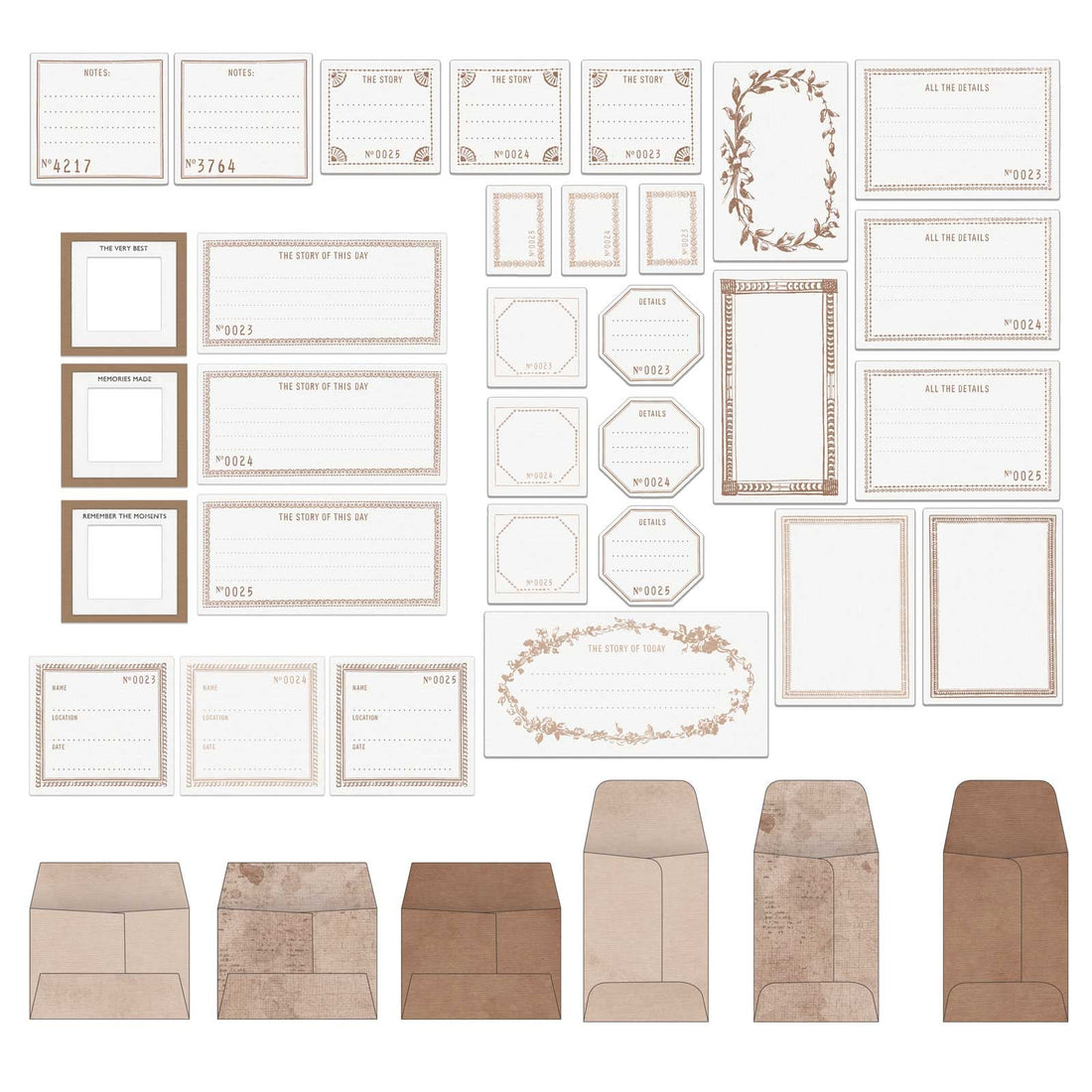 49 and Market Color Swatch TOAST Envelope Bits 37pc
