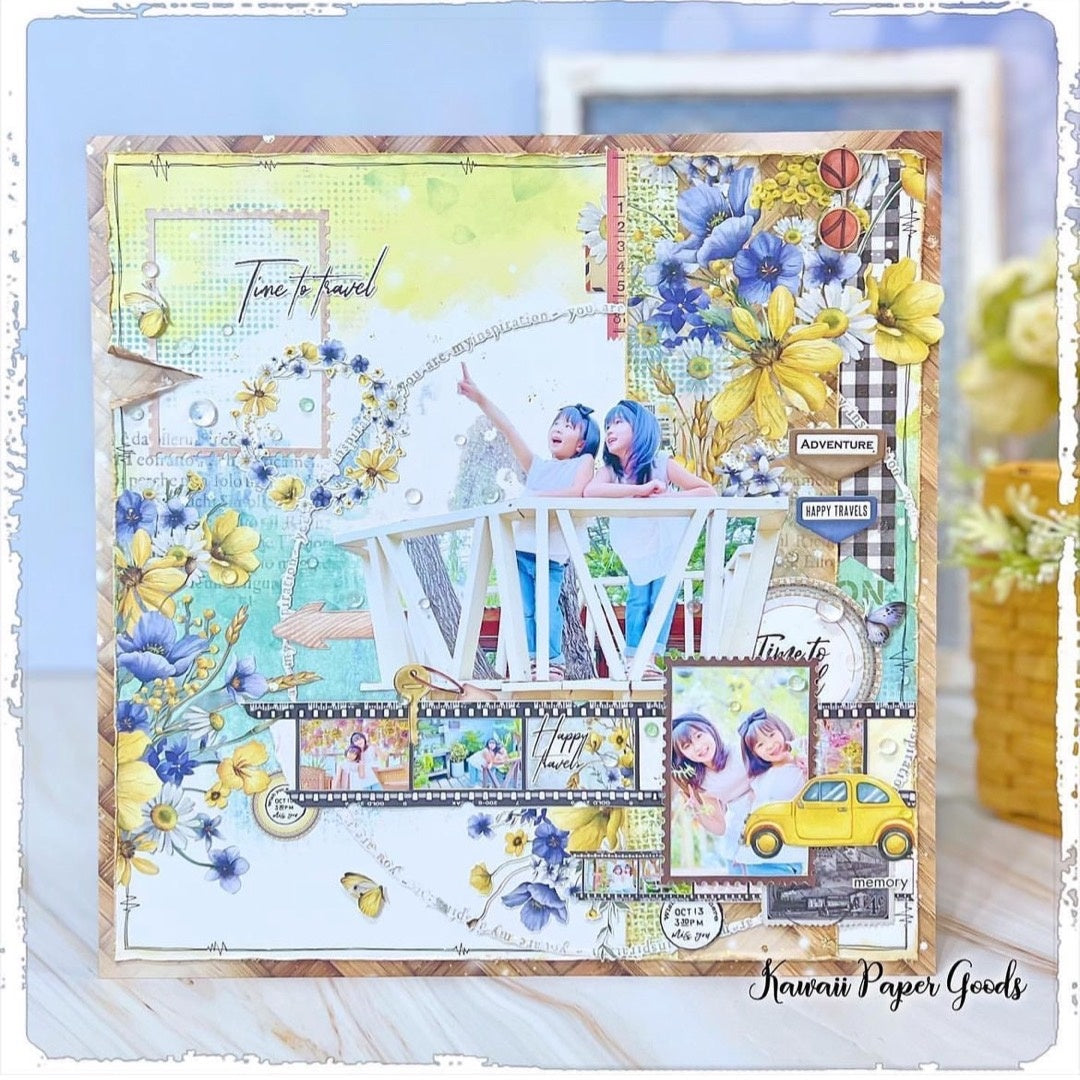 Memory Place Bon Voyage 12X12 Scrapbook Samples