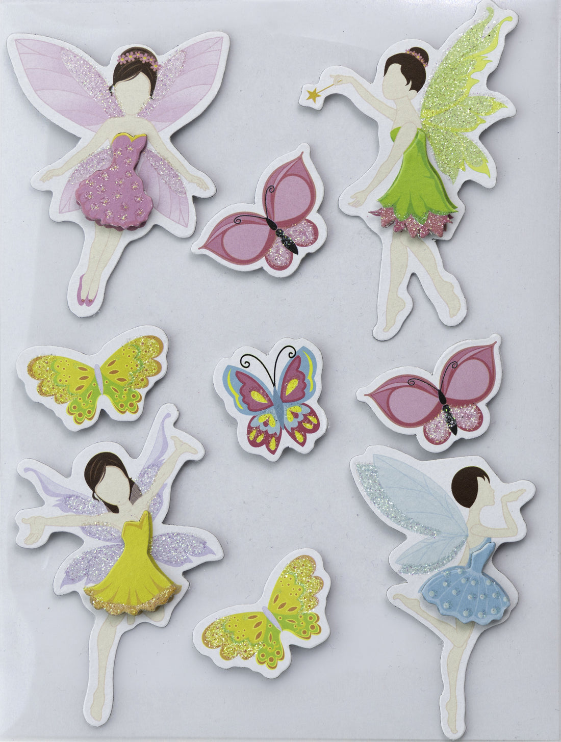 Little Birdie FAIRY TALE 3D Handmade Stickers Embellishments 9pc