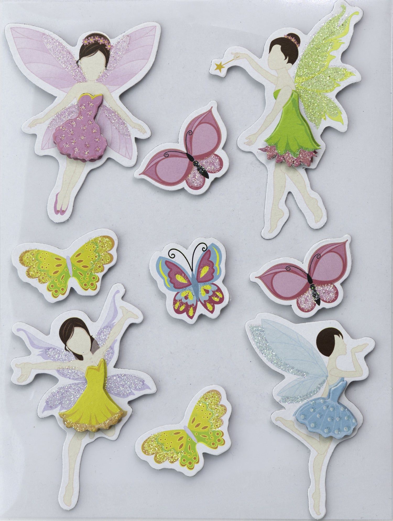 Little Birdie FAIRY TALE 3D Handmade Stickers Embellishments 9pc