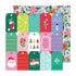 Paige Evans SUGARPLUM WISHES Tags & Poinsettas 12"X12" Scrapbook Paper