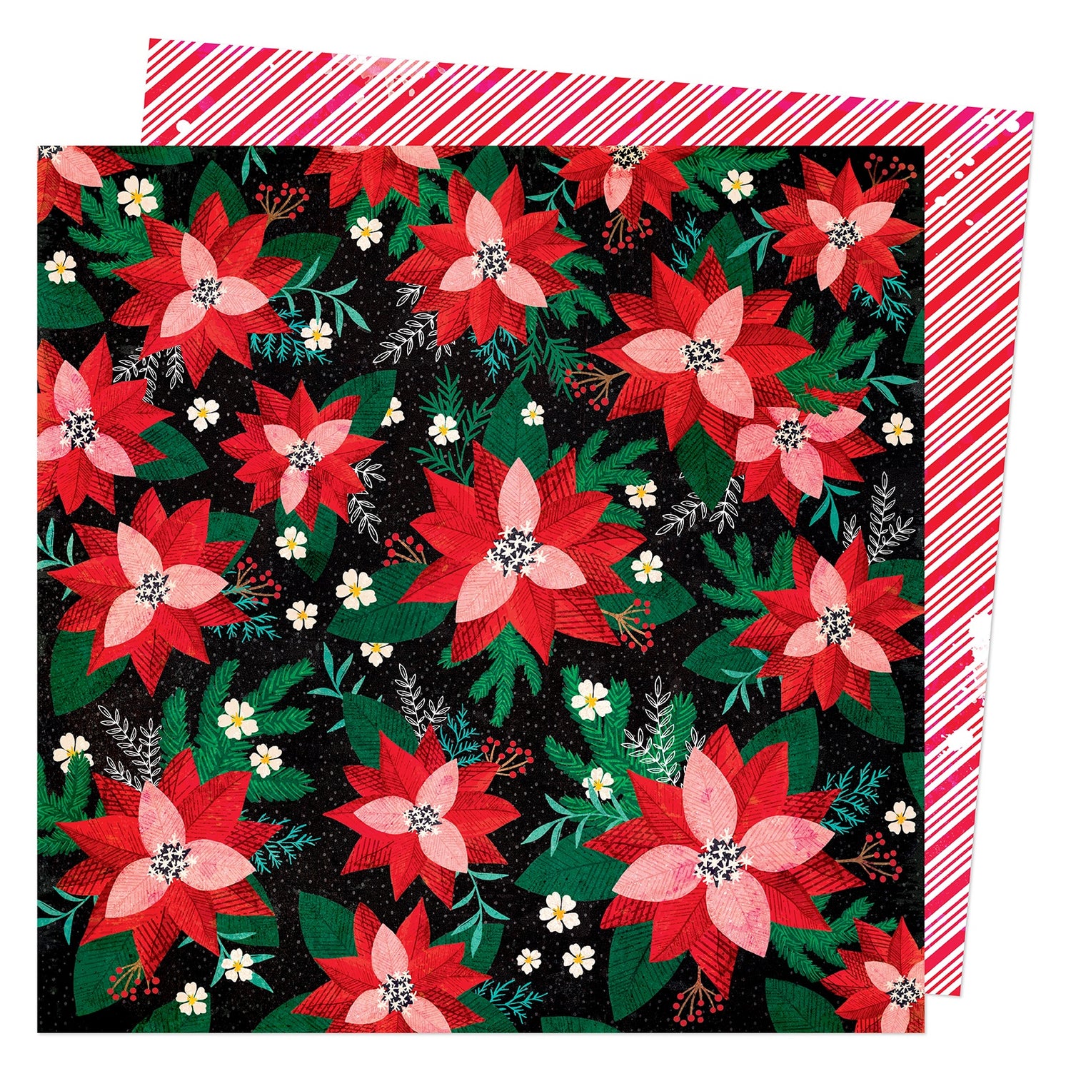 Vicki Boutin PEPPERMINT KISSES 12&quot;X12&quot; Scrapbook Paper