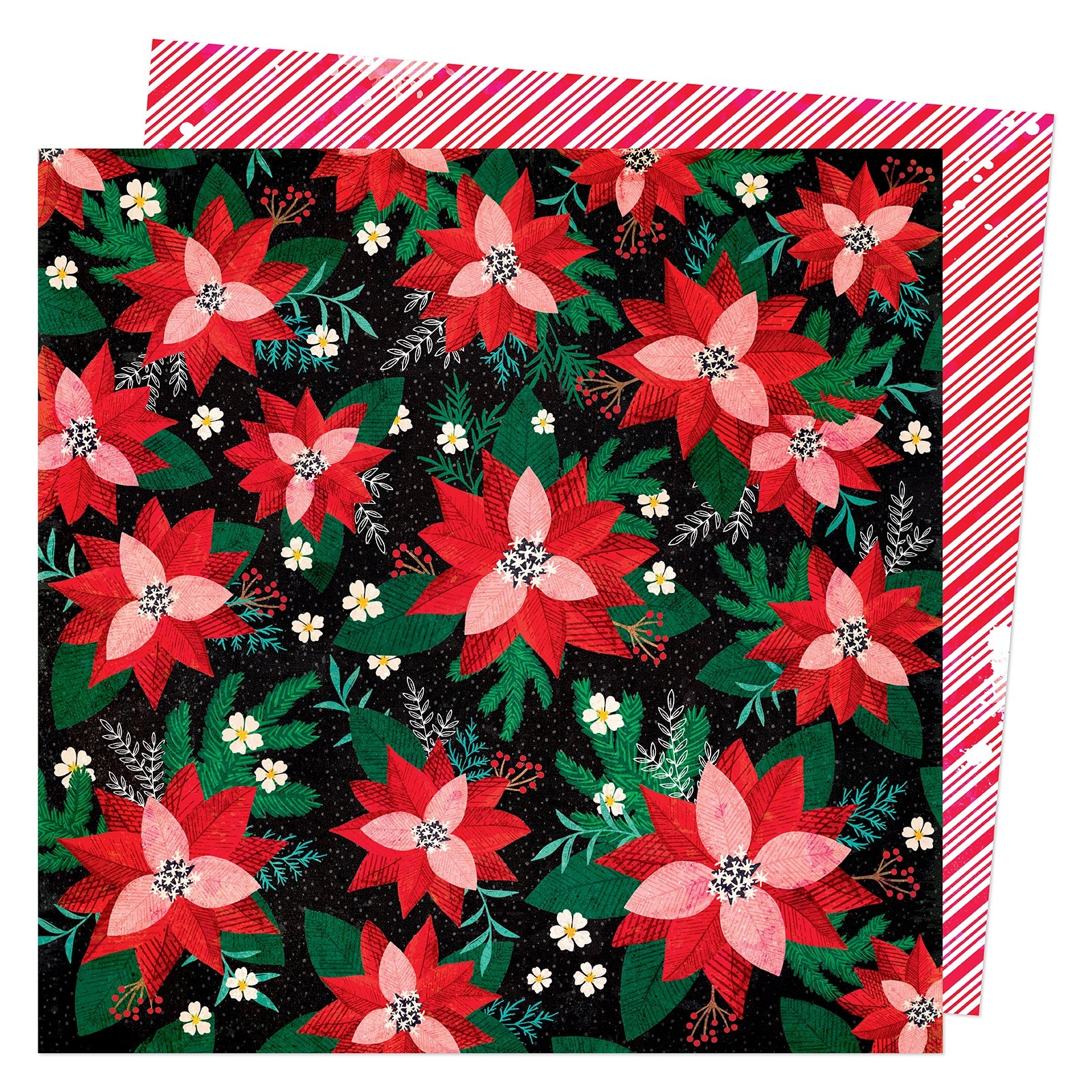 Vicki Boutin PEPPERMINT KISSES 12&quot;X12&quot; Scrapbook Paper