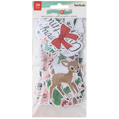 Vicki Boutin PEPPERMINT KISSES Embellishments DieCuts 50pc