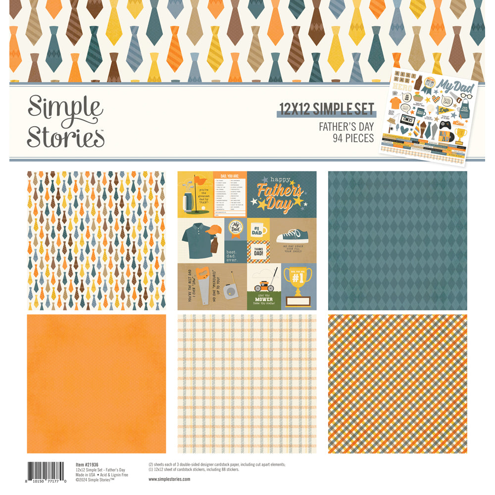 Simple Stories FATHER’S DAY 12&quot;X12&quot; Simple Set