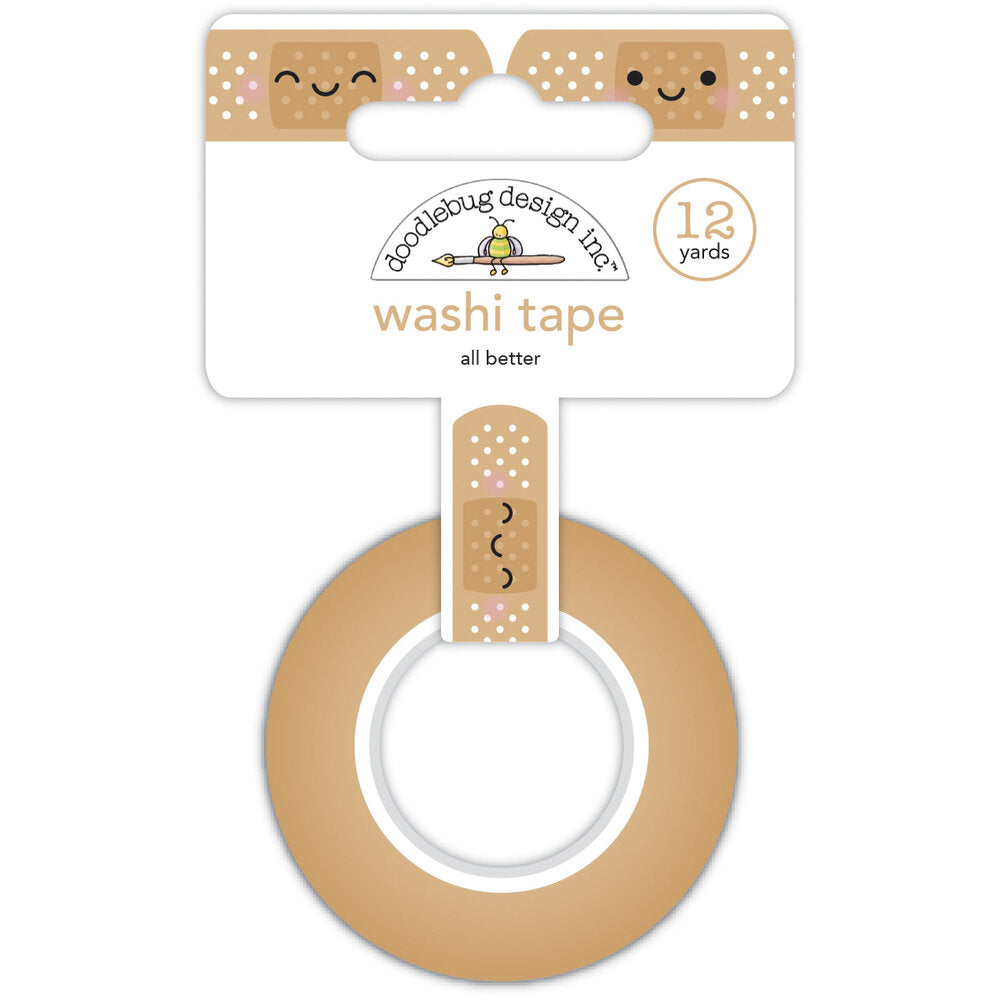 Doodlebug Happy Healing ALL BETTER Washi Tape 12 Yards