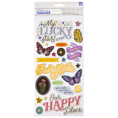 Thickers Crate Paper Moonlit Magic STAR STRUCK Foam Phrase Stickers