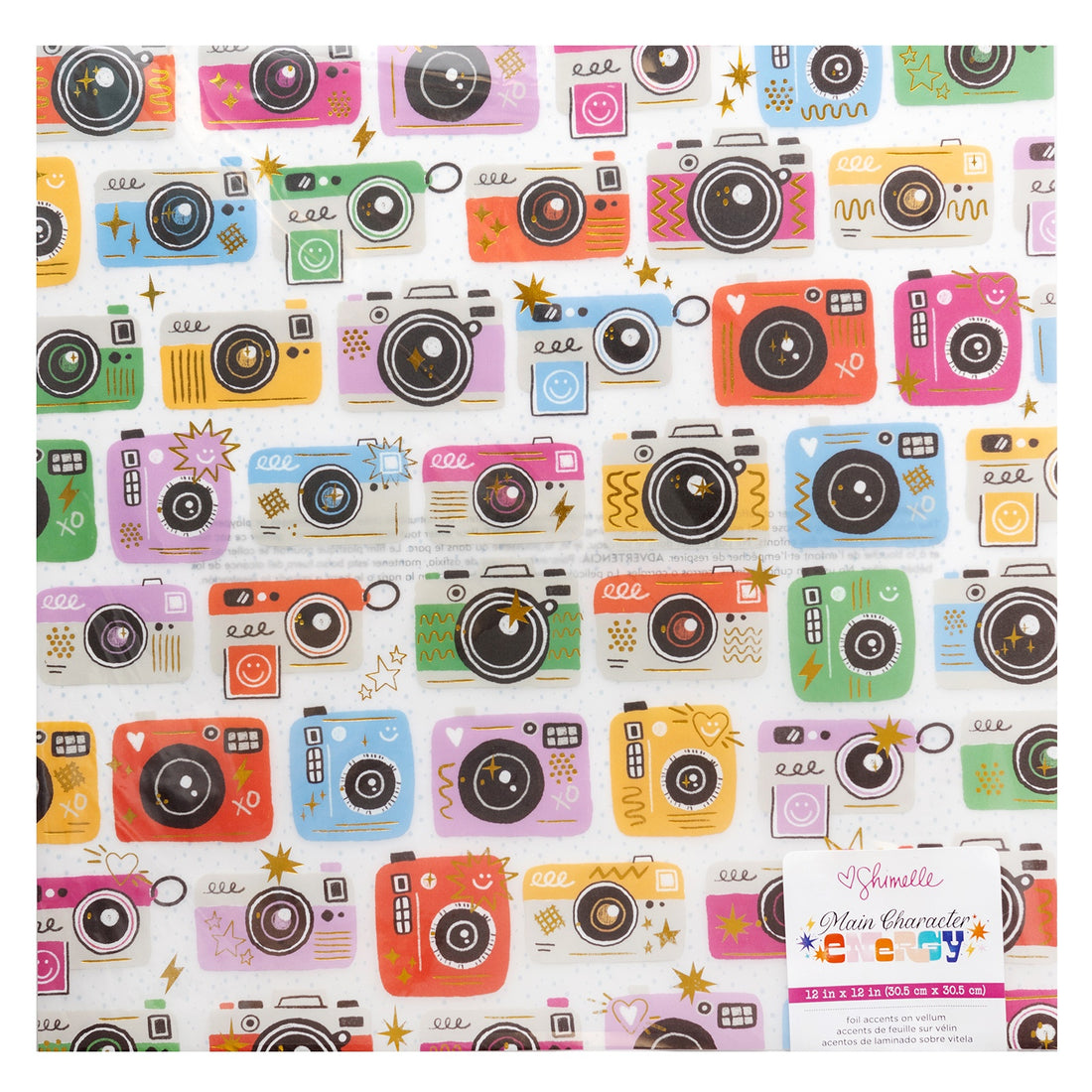 Shimelle MAIN CHARACTER ENERGY Foil Accents On Vellum 12"X12"