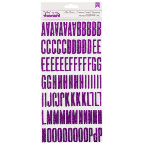 Thickers MAIN CHARACTER Glitter Foam Alphabet Stickers