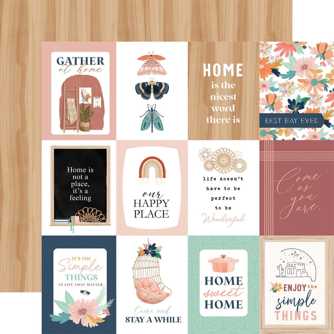 Carta Bella AT HOME 12”X12" Scrapbook Paper