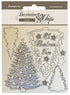 Stamperia Decorative Chips CHRISTMAS TREE Chipboard 15pc