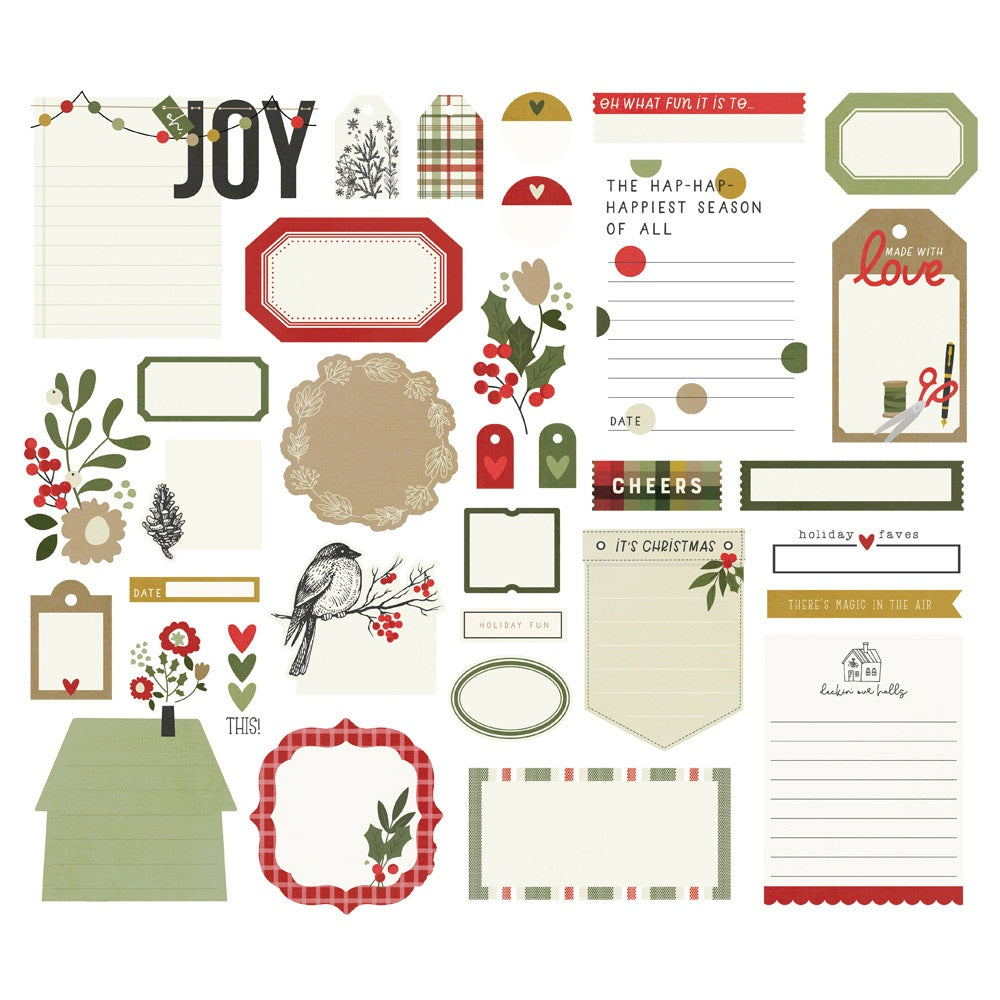 Simple Stories THE HOLIDAY LIFE Journal Bits 33pc