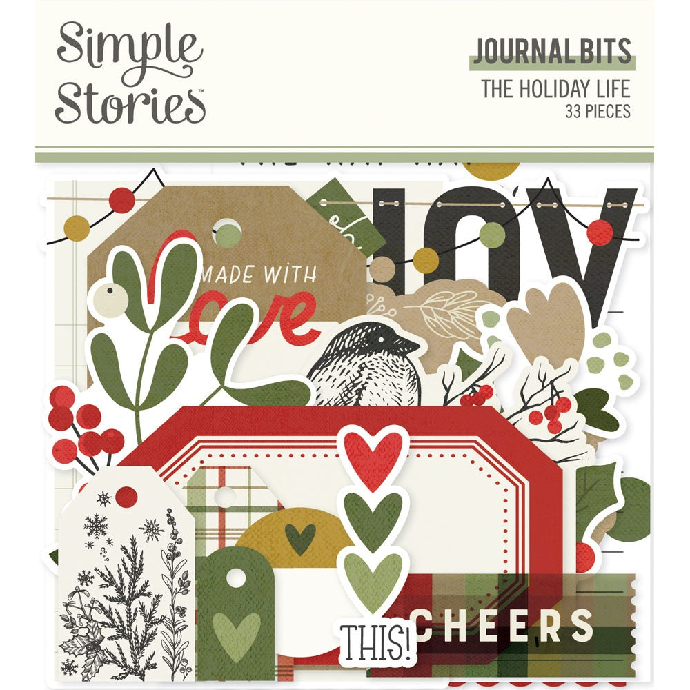 Simple Stories THE HOLIDAY LIFE Journal Bits 33pc